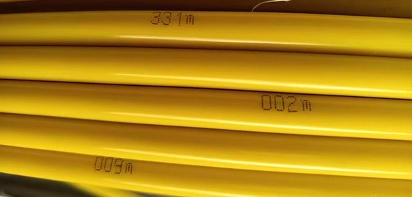 Meter marked duct rodder